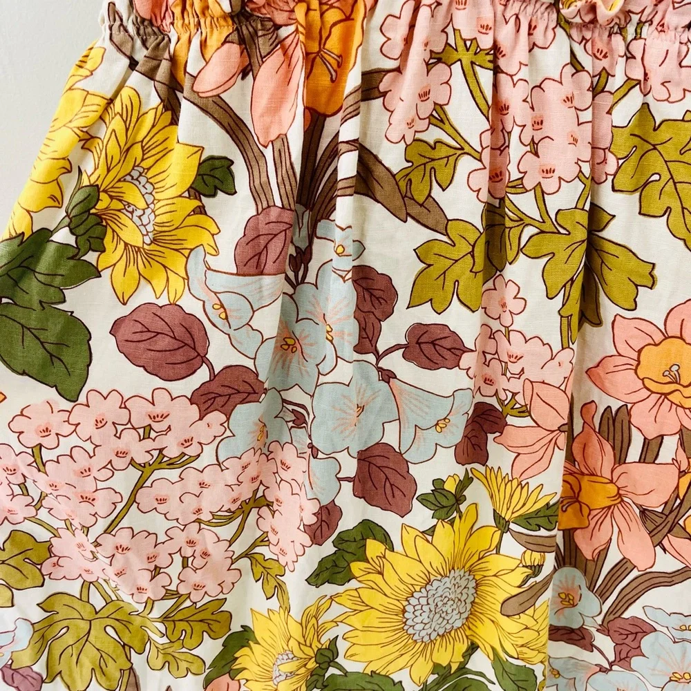 Sezane Floral Sleeveless Retro Dress - Picture 4 of 6
